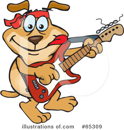 Sparkey Dog Clipart #65309 by Dennis Holmes Designs