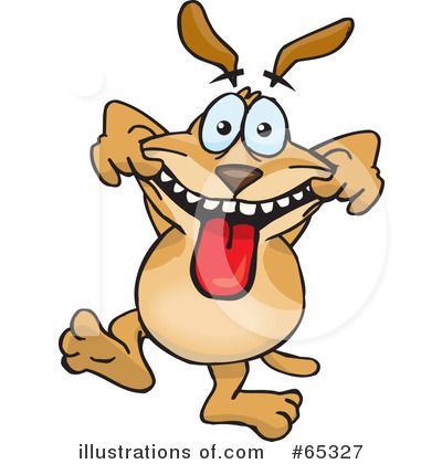 Royalty-Free (RF) Sparkey Dog Clipart Illustration by Dennis Holmes Designs - Stock Sample #65327