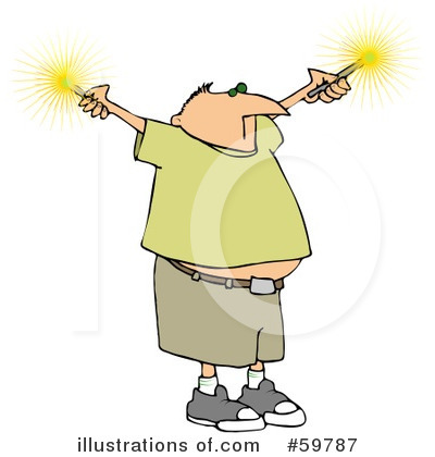 Royalty-Free (RF) Sparklers Clipart Illustration by djart - Stock Sample #59787