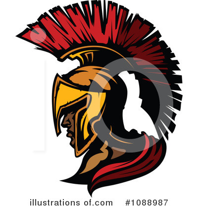 Royalty-Free (RF) Spartan Clipart Illustration by Chromaco - Stock Sample #1088987