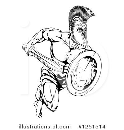 Spartans Clipart #1251514 by AtStockIllustration