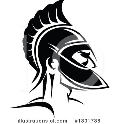 Royalty-Free (RF) Spartan Clipart Illustration by Vector Tradition SM - Stock Sample #1301738
