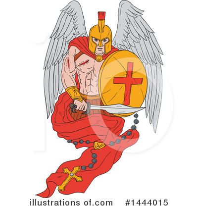 Royalty-Free (RF) Spartan Clipart Illustration by patrimonio - Stock Sample #1444015
