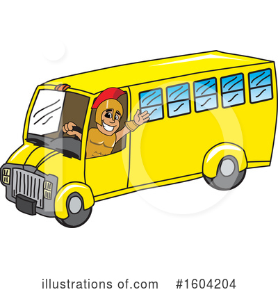 School Bus Driver Clipart #1604204 by Mascot Junction