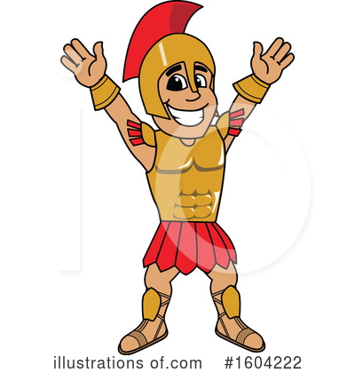Royalty-Free (RF) Spartan Clipart Illustration by Mascot Junction - Stock Sample #1604222