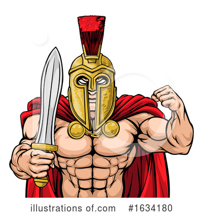 Royalty-Free (RF) Spartan Clipart Illustration by AtStockIllustration - Stock Sample #1634180