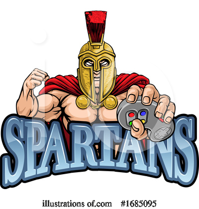 Royalty-Free (RF) Spartan Clipart Illustration by AtStockIllustration - Stock Sample #1685095