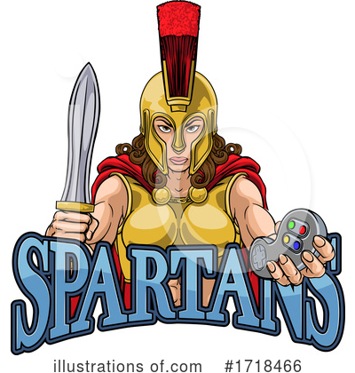Royalty-Free (RF) Spartan Clipart Illustration by AtStockIllustration - Stock Sample #1718466