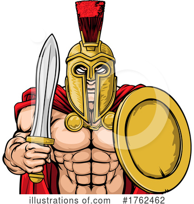 Spartans Clipart #1762462 by AtStockIllustration