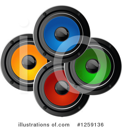 Royalty-Free (RF) Speakers Clipart Illustration by Pushkin - Stock Sample #1259136