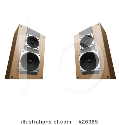 Royalty-Free (RF) Speakers Clipart Illustration by KJ Pargeter - Stock Sample #26085