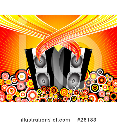 Royalty-Free (RF) Speakers Clipart Illustration by KJ Pargeter - Stock Sample #28183