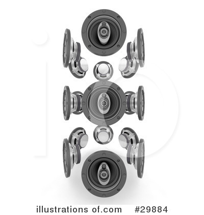 Royalty-Free (RF) Speakers Clipart Illustration by KJ Pargeter - Stock Sample #29884