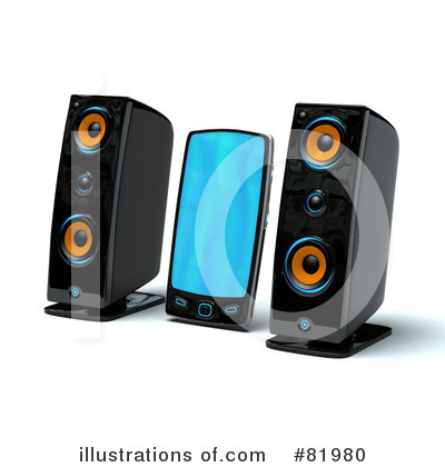 Royalty-Free (RF) Speakers Clipart Illustration by Tonis Pan - Stock Sample #81980