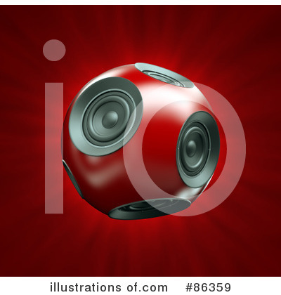 Royalty-Free (RF) Speakers Clipart Illustration by Mopic - Stock Sample #86359