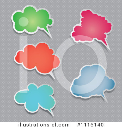 Text Balloons Clipart #1115140 by KJ Pargeter