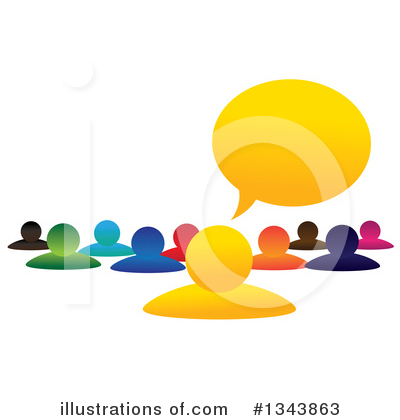 Royalty-Free (RF) Speech Balloon Clipart Illustration by ColorMagic - Stock Sample #1343863
