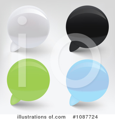 Royalty-Free (RF) Speech Balloons Clipart Illustration by vectorace - Stock Sample #1087724