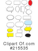 Speech Balloons Clipart #215535 by Cory Thoman