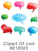 Speech Balloons Clipart #218023 by KJ Pargeter