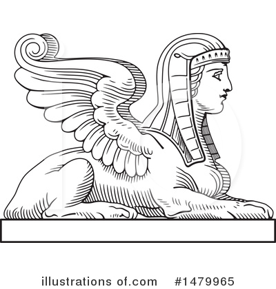 Royalty-Free (RF) Sphinx Clipart Illustration by Frisko - Stock Sample #1479965