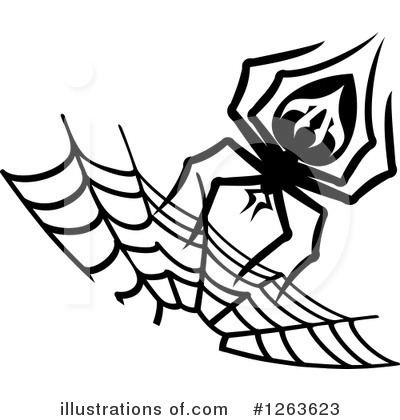 Royalty-Free (RF) Spider Clipart Illustration by Vector Tradition SM - Stock Sample #1263623