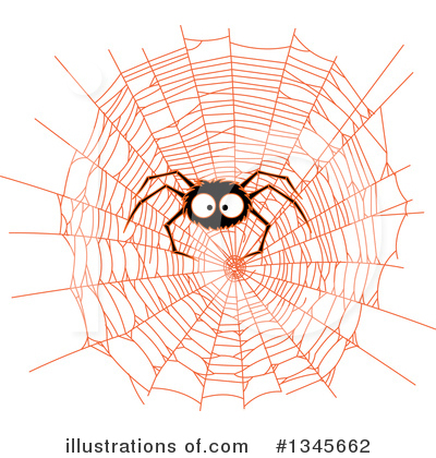 Royalty-Free (RF) Spider Clipart Illustration by Pushkin - Stock Sample #1345662