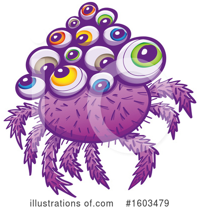 Royalty-Free (RF) Spider Clipart Illustration by Zooco - Stock Sample #1603479