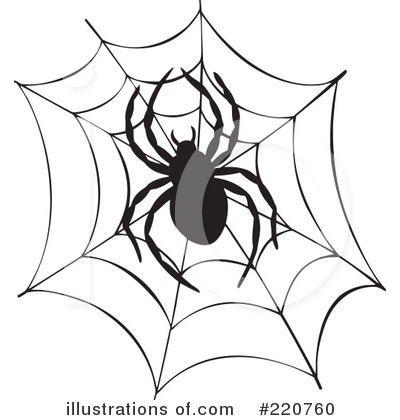 Royalty-Free (RF) Spider Clipart Illustration by visekart - Stock Sample #220760