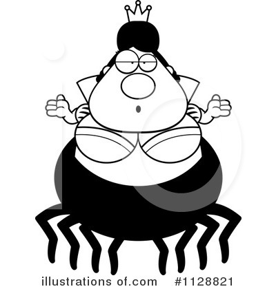 Royalty-Free (RF) Spider Queen Clipart Illustration by Cory Thoman - Stock Sample #1128821