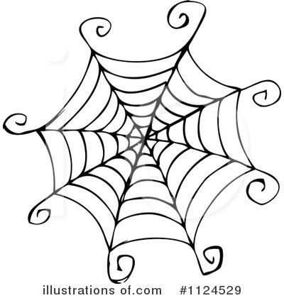 Royalty-Free (RF) Spiderweb Clipart Illustration by visekart - Stock Sample #1124529