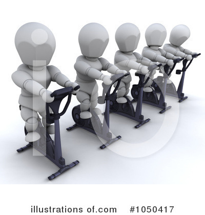 Spin Bike Clipart #1050417 by KJ Pargeter