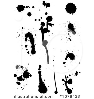 Ink Splatters Clipart #1079438 by KJ Pargeter