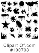 Splatters Clipart #100703 by MilsiArt