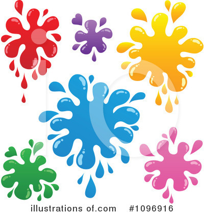 Royalty-Free (RF) Splatters Clipart Illustration by visekart - Stock Sample #1096916