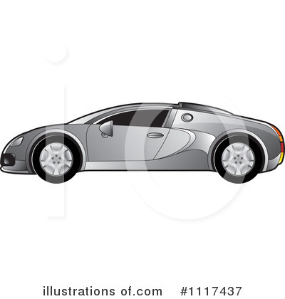 Royalty-Free (RF) Sports Car Clipart Illustration by Lal Perera - Stock Sample #1117437