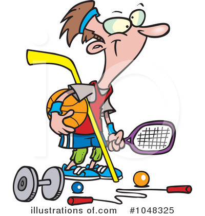 Royalty-Free (RF) Sports Clipart Illustration by toonaday - Stock Sample #1048325