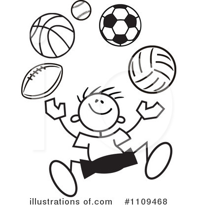 Volleyball Clipart #1109468 by Johnny Sajem