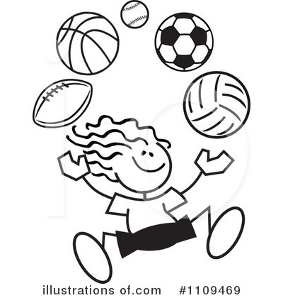 Volleyball Clipart #1109469 by Johnny Sajem