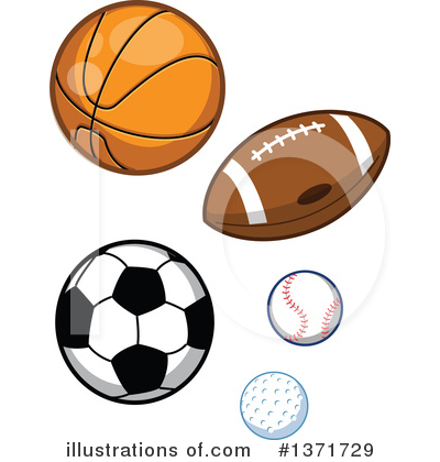 Football Clipart #1371729 by Clip Art Mascots