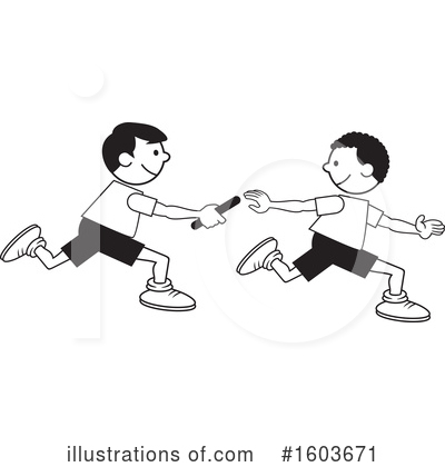 Relay Race Clipart #1603671 by Johnny Sajem