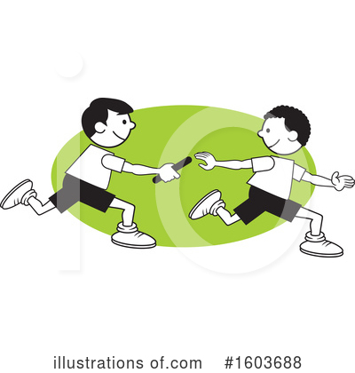 Relay Race Clipart #1603688 by Johnny Sajem