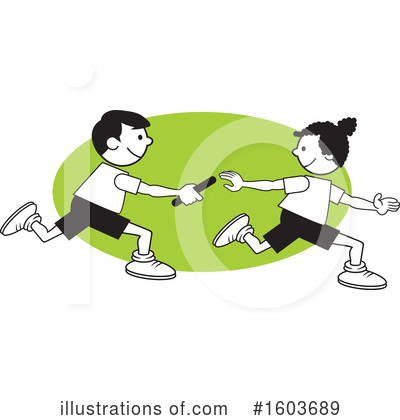 Relay Race Clipart #1603689 by Johnny Sajem