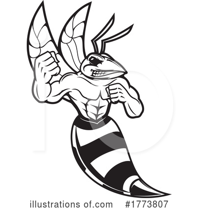 Hornet Clipart #1773807 by Vector Tradition SM