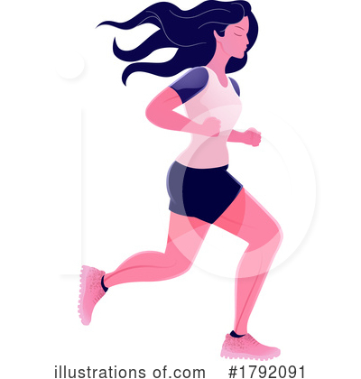 Runners Clipart #1792091 by AtStockIllustration