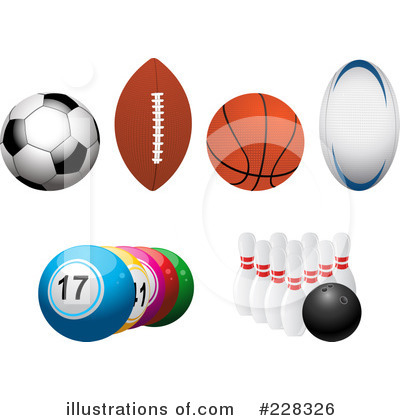 Royalty-Free (RF) Sports Clipart Illustration by elaineitalia - Stock Sample #228326