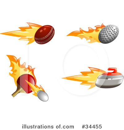 Flames Clipart #34455 by AtStockIllustration