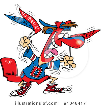 Sports Fan Clipart #1048417 by toonaday