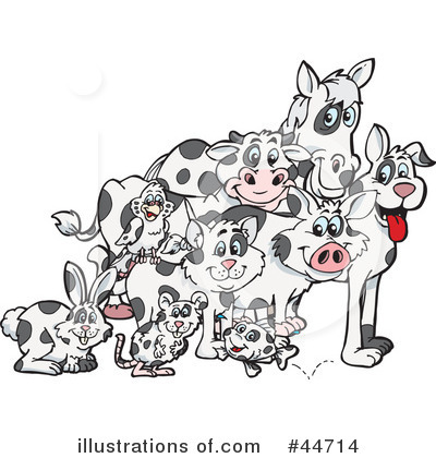 Cow Clipart #44714 by Dennis Holmes Designs