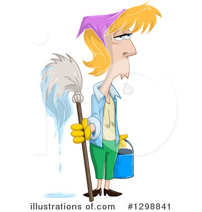Royalty-Free (RF) Spring Cleaning Clipart Illustration by Liron Peer - Stock Sample #1298841